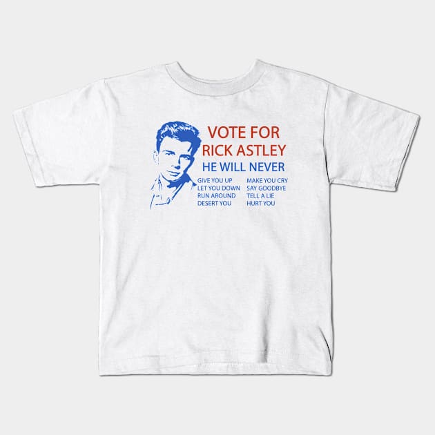 Vote for Rick Astley Kids T-Shirt by valentinahramov